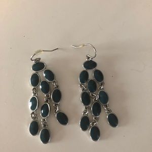 Banana Republic Teal Chandelier Earrings